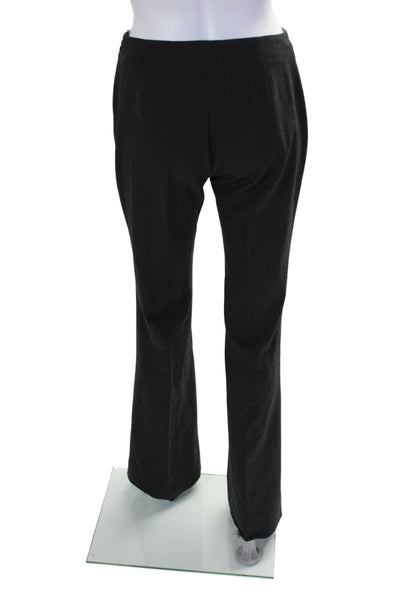 Piazza Sempione Womens Side Zip Mid Rise Pleated Dress Pants Gray IT 40