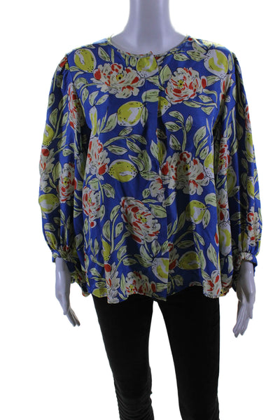 Hunter Bell Womens Finley Blouse Blue Size 4 13955272
