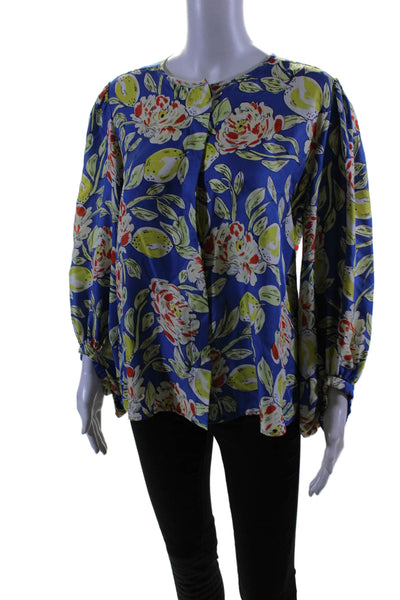Hunter Bell Womens Finley Blouse Blue Size 4 13955272