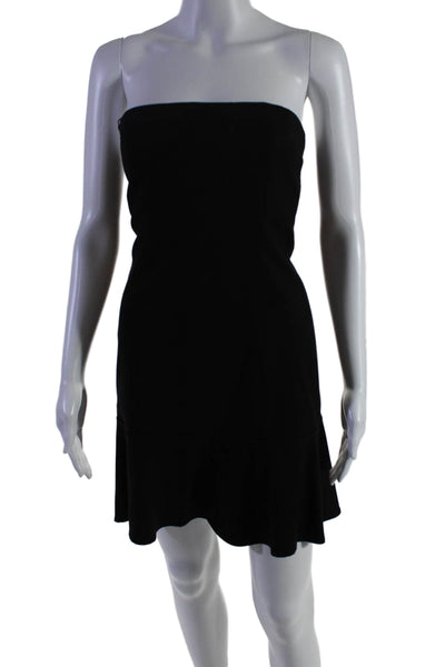 Theory Womens Wool Sleeveless Back Zipped Closure Ruffled Bottom Dress Size 2