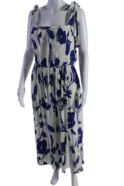 Jason Wu Collective Womens Blue Floral Tie Strap Dress Blue Size 6 14841163