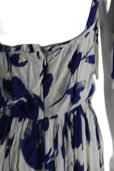 Jason Wu Collective Womens Blue Floral Tie Strap Dress Blue Size 6 14841163