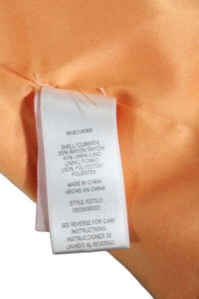 ASHLEY PARK x RTR Womens Orange Blazer Orange Size 0 15576533