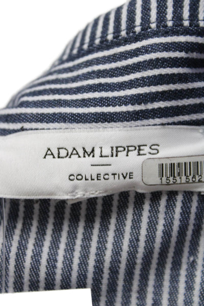 Adam Lippes Collective Womens Striped Cotton Work Dress Blue Size 4 16163108
