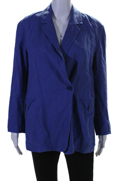 Madewell Womens Double Breasted Linen Blazer Blue Size 0 16035864