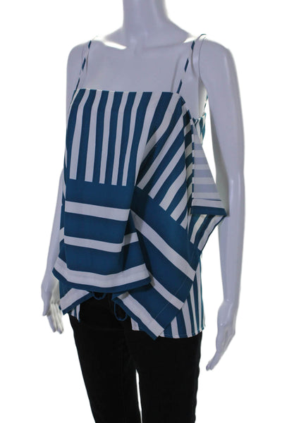 TOME Collective Womens Handkerchief Tank Top Blue Size 4 13877132