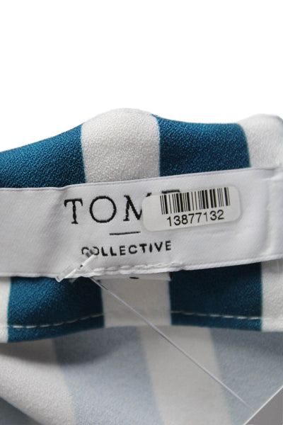 TOME Collective Womens Handkerchief Tank Top Blue Size 6 15087482