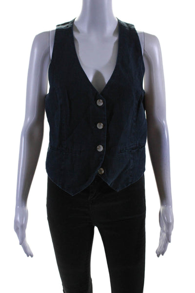 BLANKNYC Womens Set Sail Vest Blue Size 4 16807526