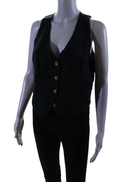 BLANKNYC Womens Set Sail Vest Blue Size 8 16650123