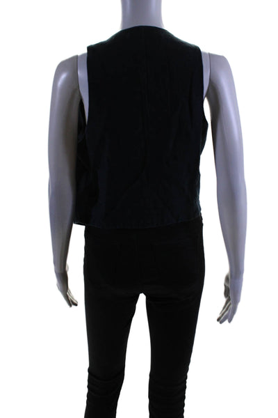 BLANKNYC Womens Set Sail Vest Blue Size 8 16650123