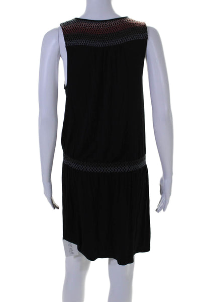 Soft Joie Womens Key Hole Neck Sleeveless A Line Dress Black Size Extra Small