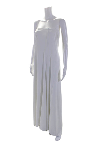 Rosetta Getty Collective Womens Strapless Jumpsuit White Size 6 14459906