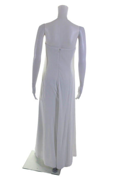 Rosetta Getty Collective Womens Strapless Jumpsuit White Size 6 14459906