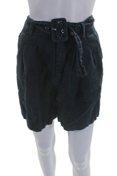 BLANKNYC Womens Set Sail Shorts Blue Size 4 16650337