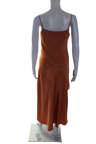 Saunders Collective Womens Chiffon Overlay Dress Orange Size 6 15649881