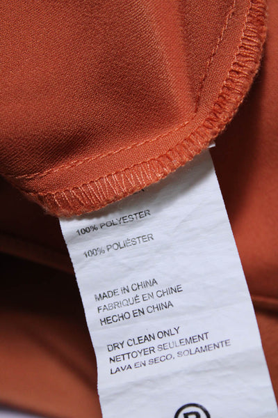 Saunders Collective Womens Chiffon Overlay Dress Orange Size 6 15649881