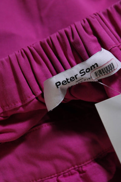 Peter Som Collective Womens Cross Back Midi Dress Pink Size 6 15528862