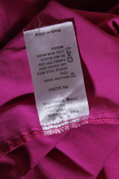Peter Som Collective Womens Cross Back Midi Dress Pink Size 6 15528862