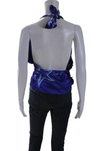 House of Sunny Womens Hall of Fame Halter Blue Size 6 15316579