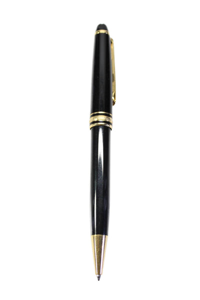 Mont Blanc Meisterstuck Black Gold Tone Ballpoint Pen