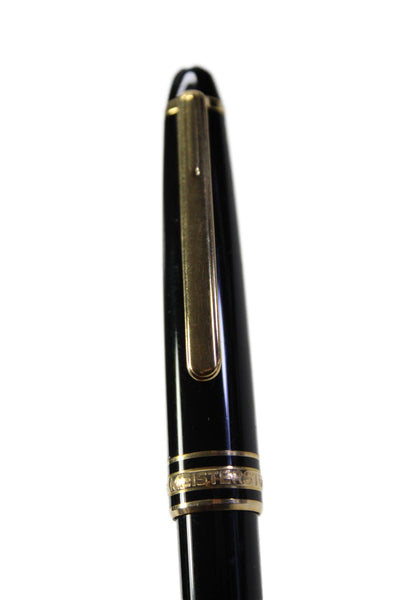 Mont Blanc Meisterstuck Black Gold Tone Ballpoint Pen