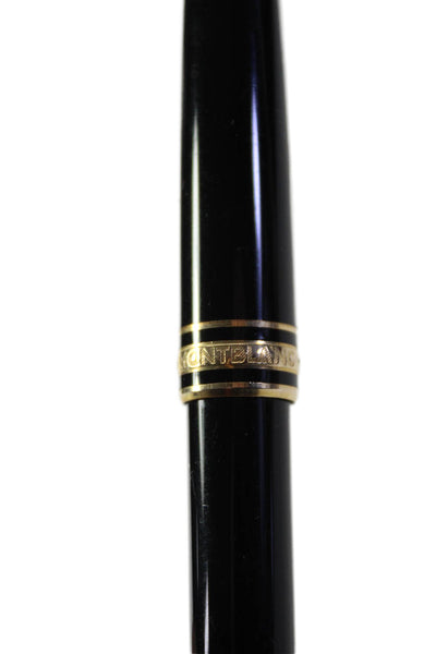 Mont Blanc Meisterstuck Black Gold Tone Ballpoint Pen