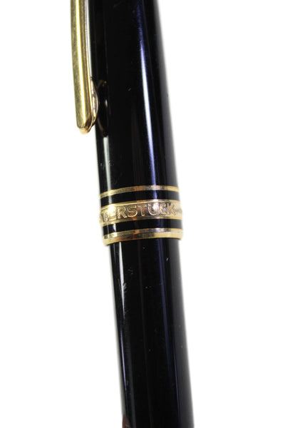 Mont Blanc Meisterstuck Black Gold Tone Ballpoint Pen