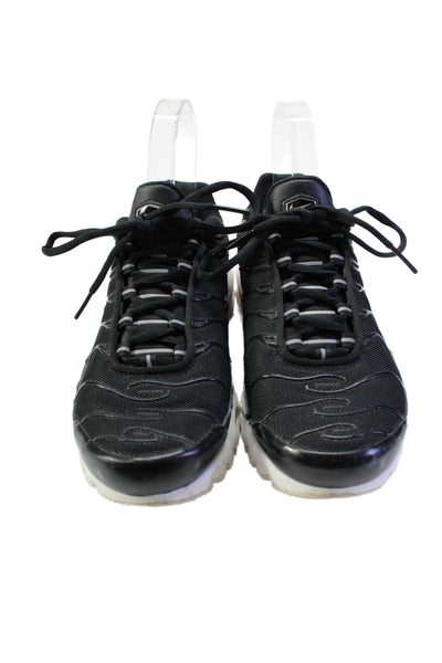 Nike Womens Air Max Plus Low Top Lace Up Sneakers Black Size 6.5