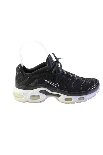 Nike Womens Air Max Plus Low Top Lace Up Sneakers Black Size 6.5