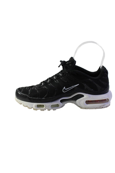 Nike Womens Air Max Plus Low Top Lace Up Sneakers Black Size 6.5