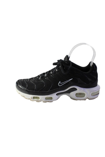 Nike Womens Air Max Plus Low Top Lace Up Sneakers Black Size 6.5