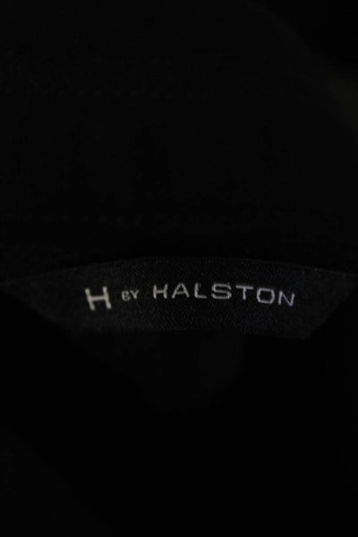 H By Halston Womens Pull On High Rise Slim Leg Casual Pants Black Size 8