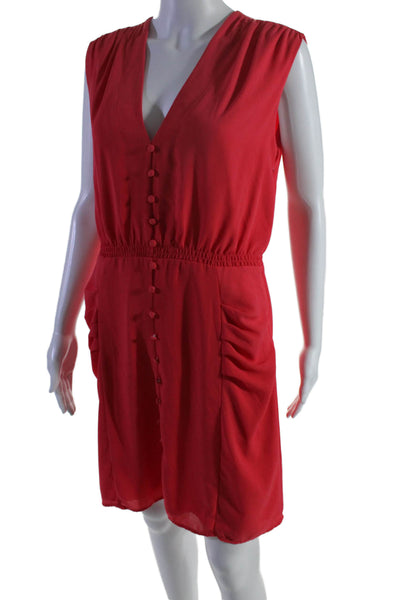 Thakoon Collective Womens Teaberry V-Neck Dress Pink Size 8 15288390