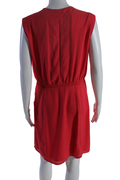 Thakoon Collective Womens Teaberry V-Neck Dress Pink Size 8 15288390