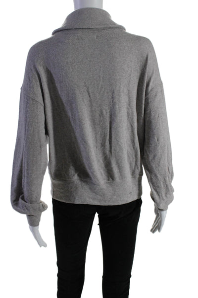 Velvet by Graham & Spencer Womens Collared Long Sleeved Shirt Gray Size S