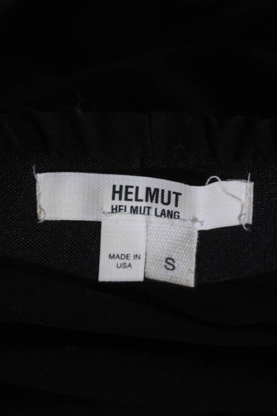 Helmut Helmut Lang Women's Elastic Waist Pull-On Straight Leg Pants Black Size S