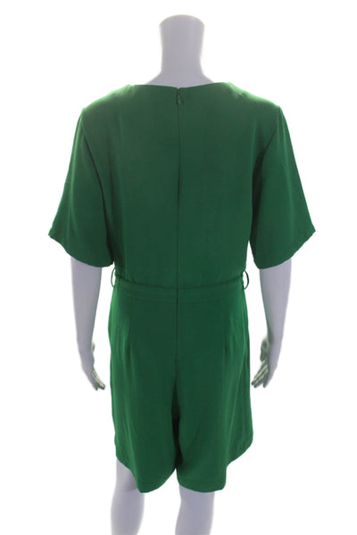 Tara Jarmon Womens Calia Wrap Romper Green Size 4 15289690