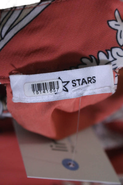 Area Stars Womens Tropical Halter Dress Orange Size 4 15141657
