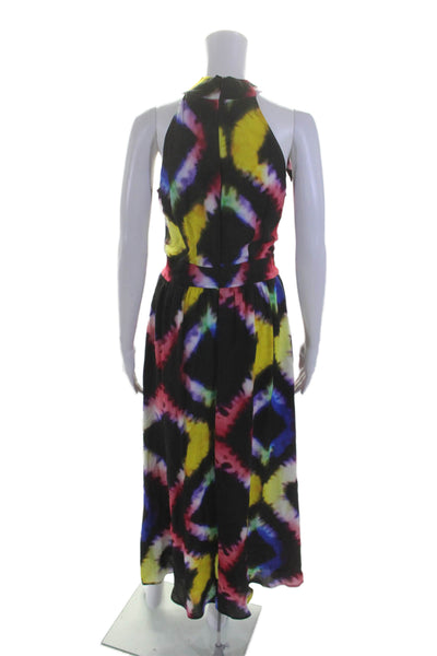 Busayo Collective Womens Rainbow Tie Dye Dress Black Size 0 15207749