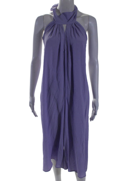 SFIZIO Womens Scarf Jumpsuit Purple Size 4 14866314