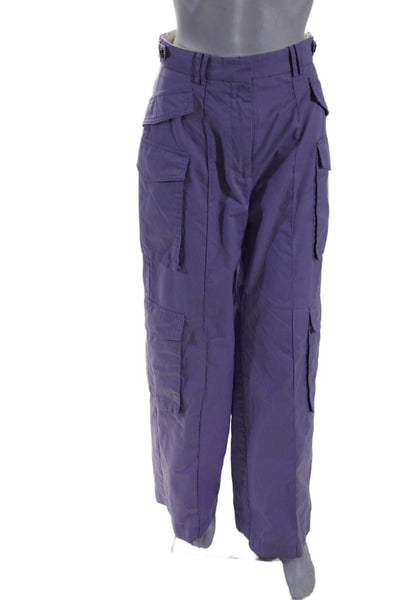 rokh Womens Purple Utility Trousers Purple Size 4 15299293