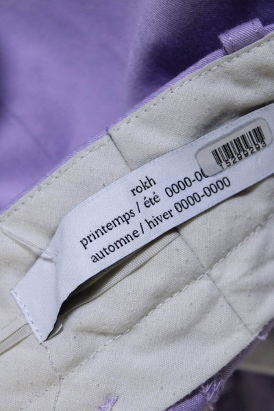 rokh Womens Purple Utility Trousers Purple Size 2 15299342