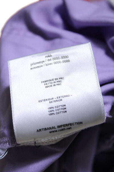 rokh Womens Purple Utility Trousers Purple Size 2 15299342