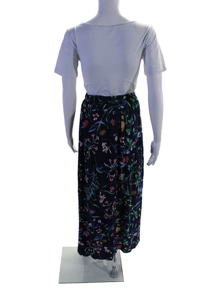 Slate & Willow Womens Floral Maxi Skirt Blue Size 6 15797394