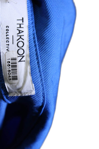 Thakoon Collective Womens Tie Waist Mini Shirt Dress Blue Size 0 16621166