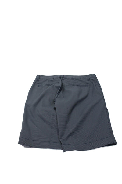 Bonobos Mens Zip Button Pleated Lined Plaid Dress Shorts Gray Size EUR 30