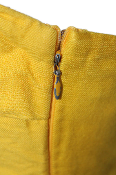 Derek Lam Collective Womens Yellow Sleeveless Jumpsuit Yellow Size 2 16134826