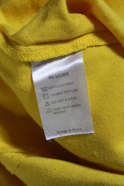 Derek Lam Collective Womens Yellow Sleeveless Jumpsuit Yellow Size 2 16134826