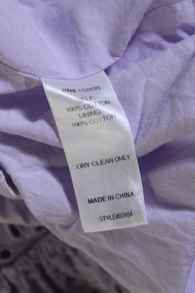 Slate & Willow Womens Purple Smocked Dress Purple Size 6 15223492
