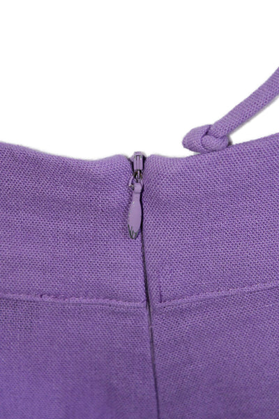 Louna Womens Lavender Backless Jumpsuit Purple Size 4 14365623